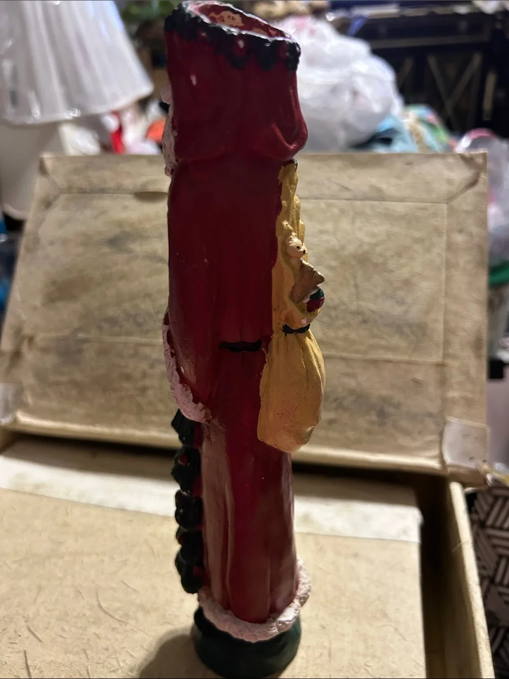 Skinny Santa Candle holder - Christmas Santa Claus GUC